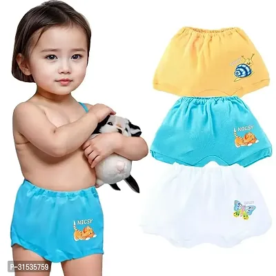 NICSY Baby Boys  Baby Girls Unisex 100% Cotton Printed Panty Bloomer Combo Pack Underwear Daily Use for Children Cute Pattern Design