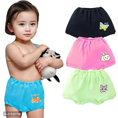 NICSY Baby Boys  Baby Girls Unisex 100% Cotton Printed Panty Bloomer Combo Pack Underwear Daily Use for Children Cute Pattern Design