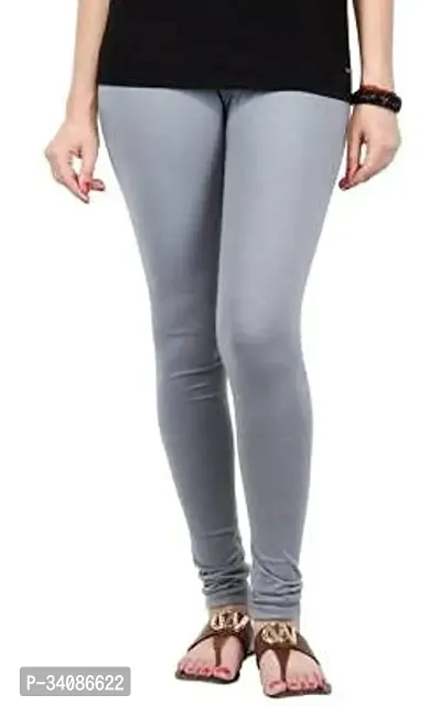 Stylish Polyester Solid Leggings For Women-thumb0