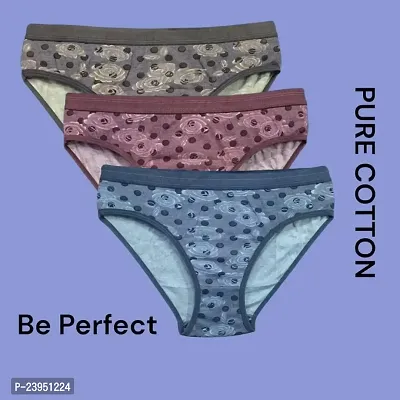 Stylish Fancy Cotton Panty For Women Pack Of 3