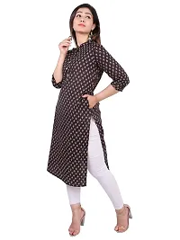 CityZen Woemn's Floral Print Cotton Casual Kurti (Multicolor)-thumb2