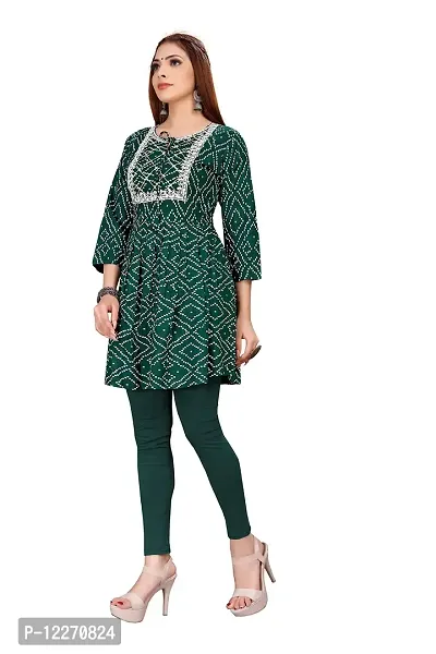 LADKU Womens Rayon Printed Tunic Style Casual Kurti-thumb4