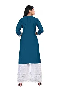 LADKU New Sequince With Emebroidery Work Rayon And Plazzo Kurta Set-thumb1