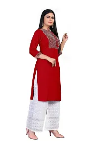 LADKU New Sequince With Emebroidery Work Rayon And Plazzo Kurta Set-thumb2