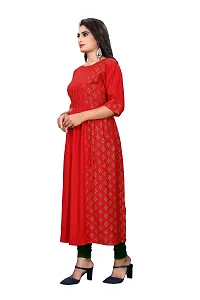 LADKU 14 Kg Rayon Foil Half Part Printed Women's Kurti (XX-Large, Red)-thumb3