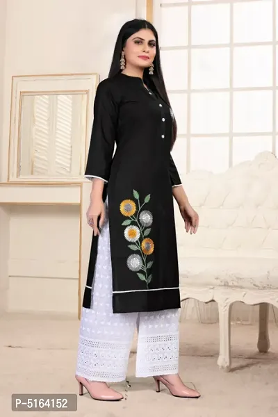 Trendy Beautiful Rayon Stitched Kurta Bottom Set-thumb4