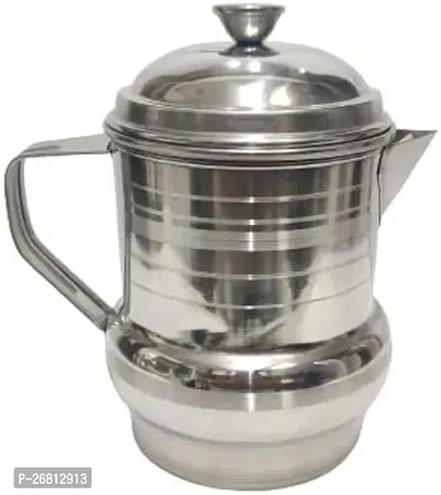 Silver Cylindrical Stainless Steel 2 Litres Jug