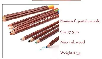 53 Arts 12 round Shaped Color Pencils (Set of 1 Pastel color)-thumb1