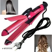 pink rod 2 in 1 straightner and curler for hair styling Hair Straightener-thumb2