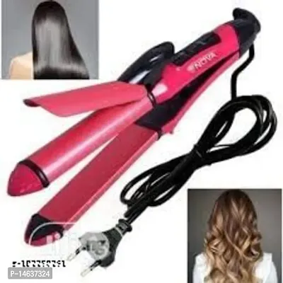 pink rod 2 in 1 straightner and curler for hair styling Hair Straightener-thumb3