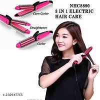 pink rod 2 in 1 straightner and curler for hair styling Hair Straightener-thumb3