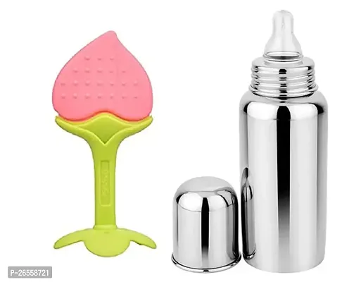 Fancy Steps HappyFeed Baby Milk Bottle MilkMagic Baby Bottle Infant Feeding Bottle (Pink)-thumb0