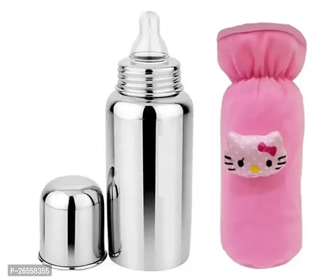 Fancy Steps HappyFeed Baby Milk Bottle MilkMagic Baby Bottle Infant Feeding Bottle (Pink-)