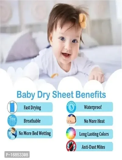 Urika,New Born Baby Bed Protector for Babies, Bed Sheet for Baby Urine, Bedding Sheet for New Born Baby and Baby Care Product Combo(3pack)-thumb3