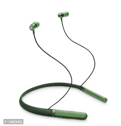 Stylish Green In-ear Bluetooth Wireless Headphones With Microphone-thumb0