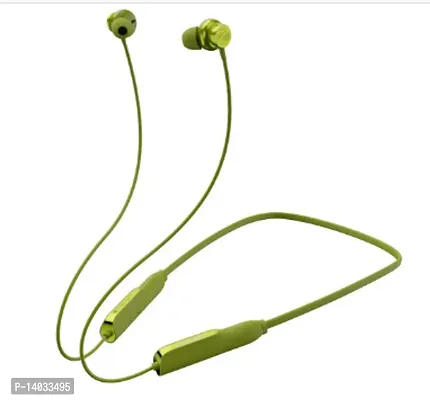 Stylish Green In-ear Bluetooth Wireless Headphones With Microphone-thumb0