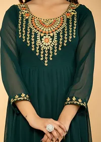 Classic Georgette Embroidered Kurtis For Women-thumb2