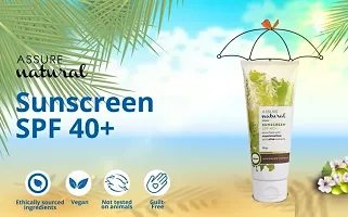 Assure Marshmallow and Olive Extracts Natural Sunscreen Cream with SPF 40+ (75g) Pack of 3-thumb3