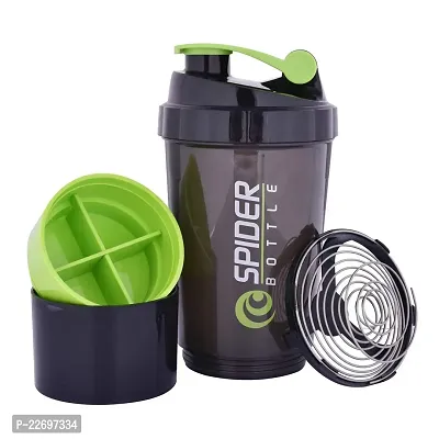 Homeglare Spider Protein Gym Shaker Bottle for Gym - 500 Milliliters-thumb0