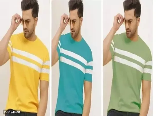 Fancy Cotton Blend T-shirts for Men Pack Of 3-thumb0