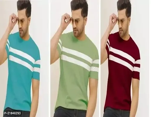 Fancy Cotton Blend T-shirts for Men Pack Of 3