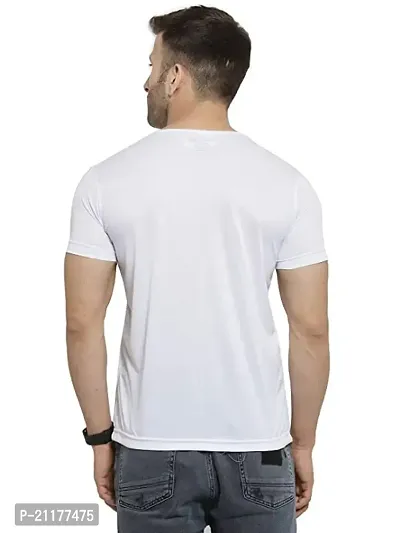 Trendy Stylish Polyester Round Neck Tees for Men-thumb2