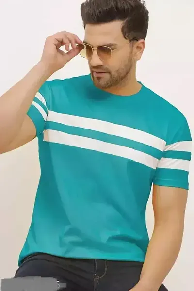 Mens Cotton Blend Round Neck Tees