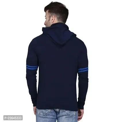 Trendy Cotton Blend Regular Fit Hoodie with Mask for Men-thumb3