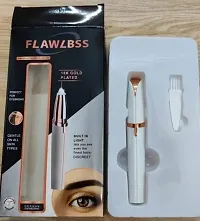 FLAWLESS TRIMMER. Eyebrows Hair shaver with fine hair remover. Gold coated trimming head for clean and cut free shave. BATTERY NOT INCLUDED.-thumb1