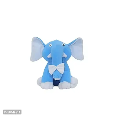 Elephant Cute Soft Toys Adorable Plushie Stuffed Animals For Kids, Boys, And Girls - Small, Perfect For Babys Playtime Blue-thumb0