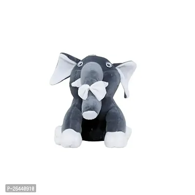 Elephant Cute Soft Toys Adorable Plushie Stuffed Animals For Kids, Boys, And Girls - Small, Perfect For Babys Playtime Black-thumb0