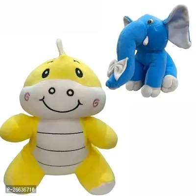 BAMANI Baby Monster  Elephant Cute Soft Plushie Stuffed Toy for Kids Small Soft Toys Perfect Plush Toys for Gifting-Combo Toys (Pack of 2)