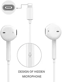 Lighting in-Ear Headphones Earphones for Lighting Device Earphones with Mic and Volume Controller, High Bass Headphones for Mobile, Wired Earphones | Earphone Like Wired Stereo Deep Bass-thumb3