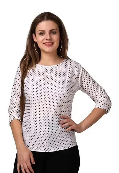 Printed Casual wear Crepe Top