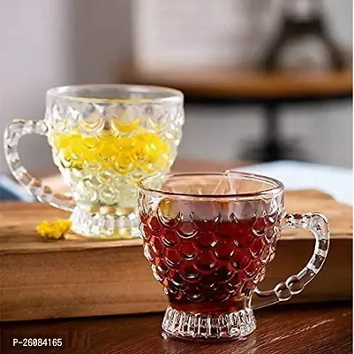 Attractive Glass Solid Cups and Mugs Pack of 2
