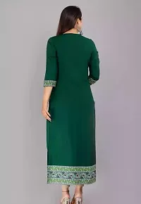 Rajasthani Jaipuri Kurti Rayon Stylish Front Embroidery Round Neck Kurta-thumb4