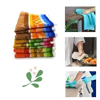 Cotton Kitchen Cleaning Dusting Cloth , Table Wiping Napkin , Roti / Chapati Kapda , Tea Towel , 24*26 CM Pack of 06 Multicolor, multipurpose-thumb1