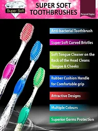 BigBro Toothbrush Soft Bristle Transparent with Cover (Super Saver Pack of 3)-thumb2