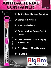 BigBro Toothbrush Soft Bristle Transparent with Cover (Super Saver Pack of 3)-thumb4