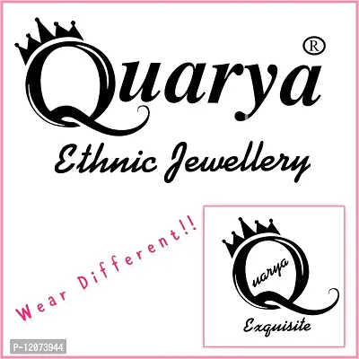Quarya Oxidised Golden Bangle Bracelet Kadda with Jhumki Latkan Tassels Charms Adjustable Churri Stylish Latest Fashion Trend for Girls and Women (1 pc. Gift Wrapped Box)-thumb5