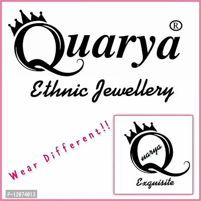 Quarya Bangle Oxidised Beads Traditional Bracelet Kadda Chuddi with Jhumki Latkan Tassels Charms Golden Black Colour for Girls and Women-thumb4