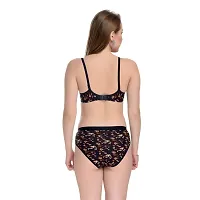 CREATIVE POINT Full Coverage Lightly Padded Floral Printed Lingerie Set Daily Use Bra  Panty Set for Women and Girls Combo Pack of 3 (Size-36)-thumb4