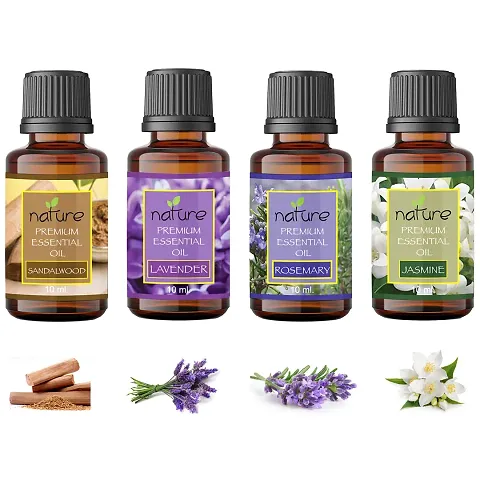 Nature Sandalwood Lavender Rosemary Jasmine Essential Oil Set Organic Pure Essential Oil for Diffuser & Aromatherapy Oil
