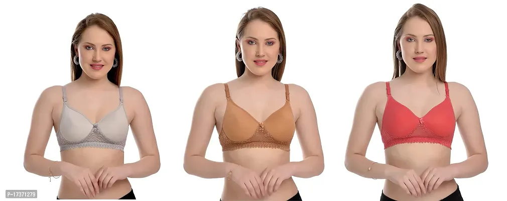 Buy Bewild Full Coverage Non Wired Foam Padded Bra for Women and