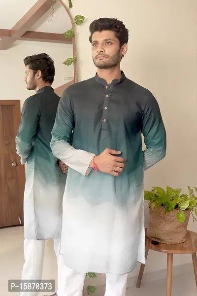 Stylish Fancy Designer Cotton Kurta  Bottom Sets For Men