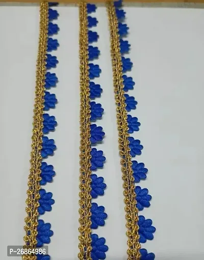 Ful Atha R.Blue Colour Samosa Lace 9 Mtr