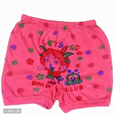 Elegant Pink Cotton Printed Shorts For Boys, Pack Of 1
