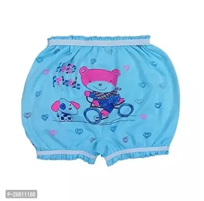 Elegant Blue Cotton Printed Shorts For Boys, Pack Of 1-thumb0