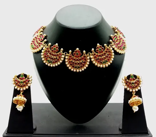 Trendy Alloy Pearl Necklaces with Earring