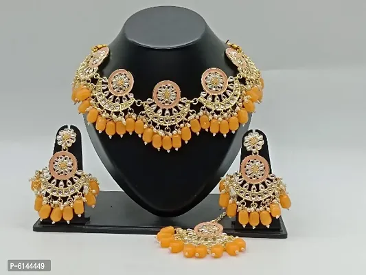 Latest Beautiful Alloy Beads Jewellery Set for Women-thumb0